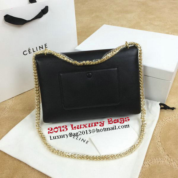 Celine Pocket Flap Bag Original Leather C96556 Black