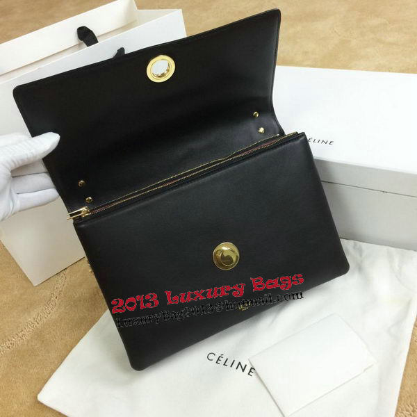 Celine Pocket Flap Bag Original Leather C96556 Black