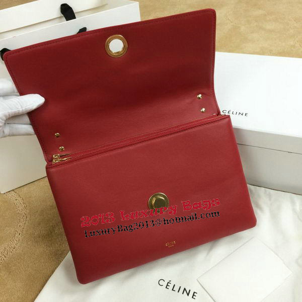Celine Pocket Flap Bag Original Leather C96556 Burgundy