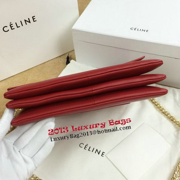 Celine Pocket Flap Bag Original Leather C96556 Burgundy