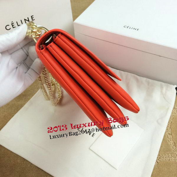 Celine Pocket Flap Bag Original Leather C96556 Orange