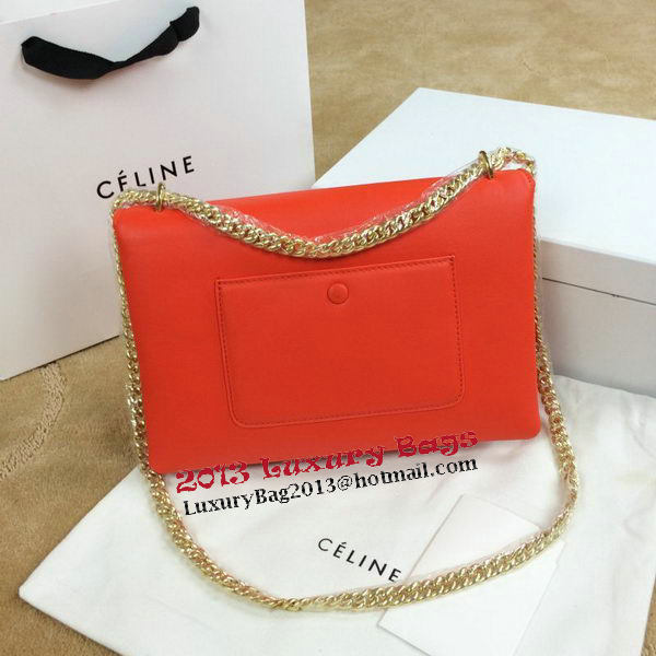 Celine Pocket Flap Bag Original Leather C96556 Orange