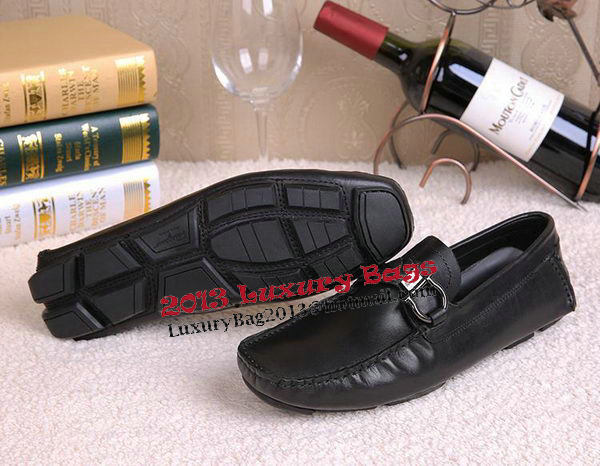 Ferragamo Mens Casual Shoes FL0555 Black