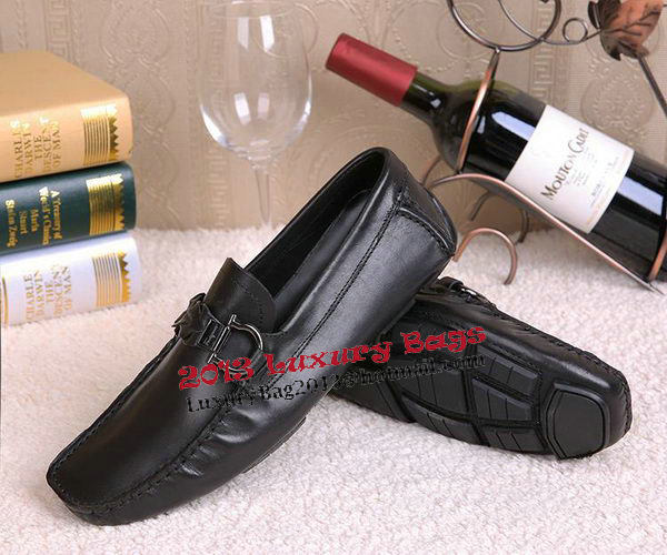 Ferragamo Mens Casual Shoes FL0555 Black