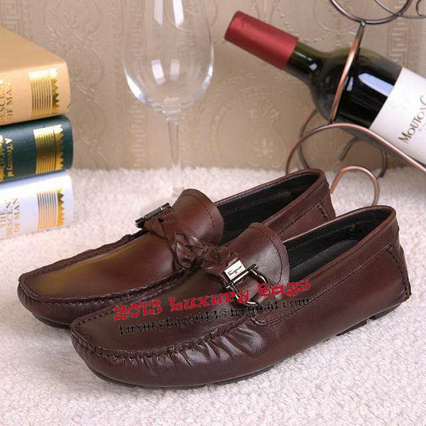 Ferragamo Mens Casual Shoes FL0555 Brown