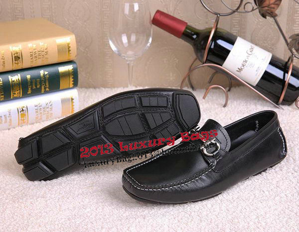 Ferragamo Mens Casual Shoes FL0557 Black