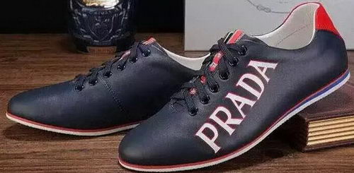 Prada Casual Shoes Calfskin Leather PD392 Blue