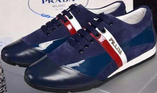 Prada Casual Shoes Suede Leather PD390 Blue