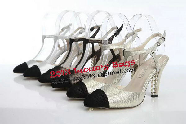 Chanel Sandals Pump Calfskin CH1088 Black