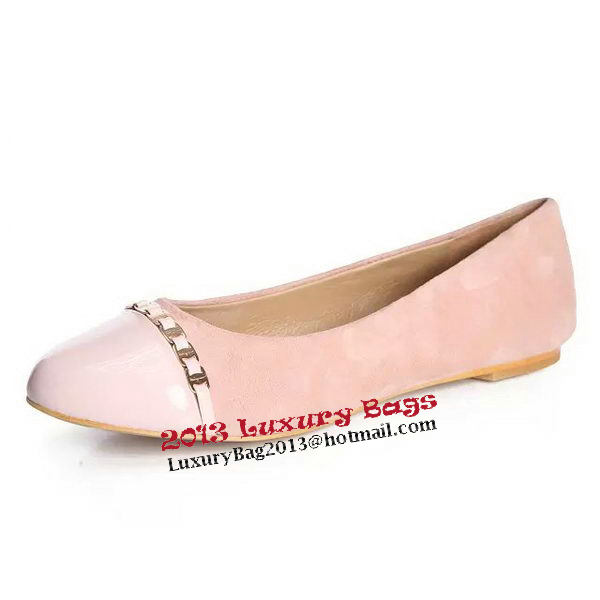 Ferragamo Ballerina Suede Leather FL0559 Pink