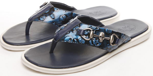 ALEXANDER MCQUEEN Slipper Leather MCQ258 Royal