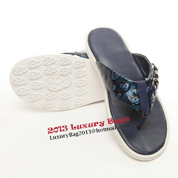 ALEXANDER MCQUEEN Slipper Leather MCQ258 Royal