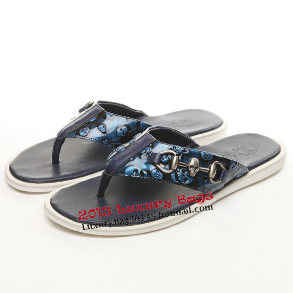 ALEXANDER MCQUEEN Slipper Leather MCQ258 Royal