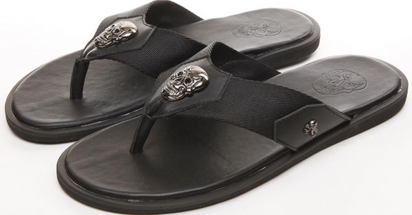 ALEXANDER MCQUEEN Slipper Leather MCQ260 Black