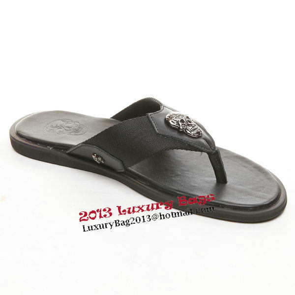 ALEXANDER MCQUEEN Slipper Leather MCQ260 Black