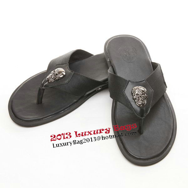 ALEXANDER MCQUEEN Slipper Leather MCQ260 Black