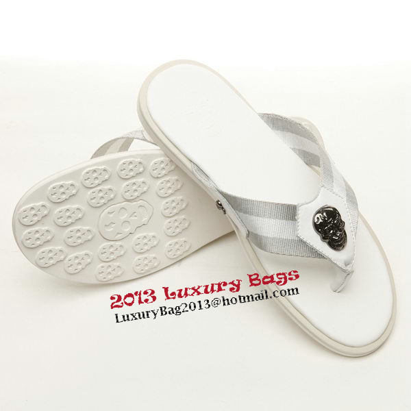 ALEXANDER MCQUEEN Slipper Leather MCQ260 White