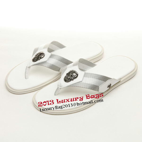 ALEXANDER MCQUEEN Slipper Leather MCQ260 White