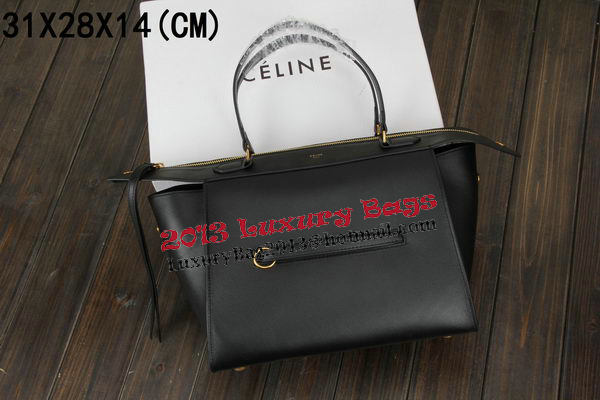 Celine Ring Bag Smooth Calfskin Leather 176203 Black