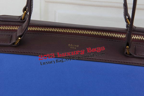 Celine Ring Bag Smooth Calfskin Leather 176203 Royal&Khaki&Maroon