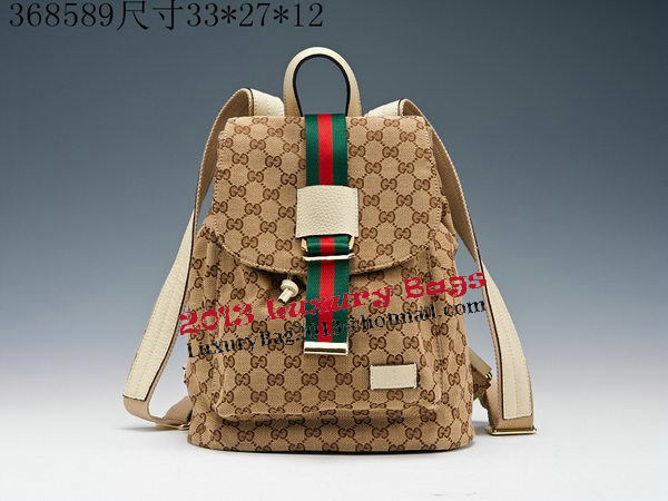 Gucci GG Plus Backpack 368589 OffWhite