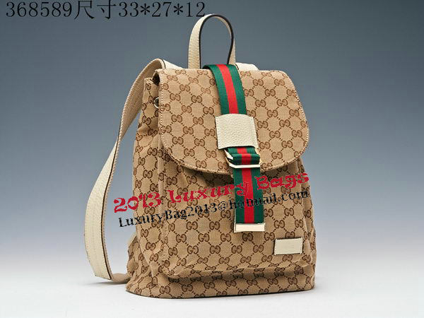 Gucci GG Plus Backpack 368589 OffWhite