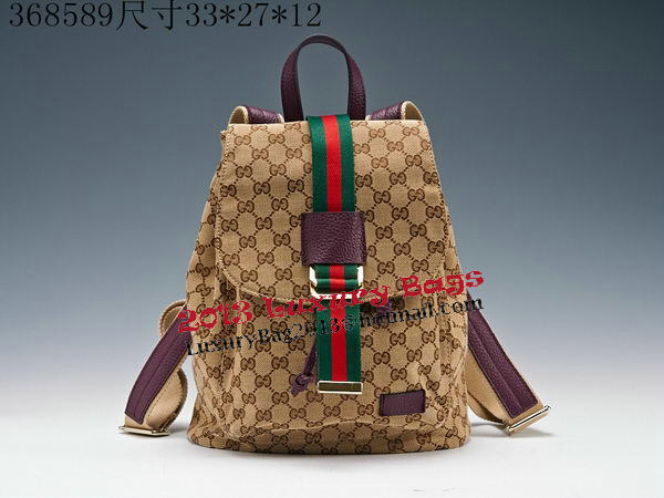 Gucci GG Plus Backpack 368589 Purple