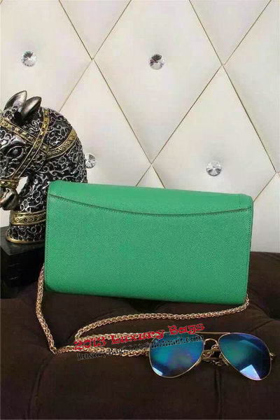 Hermes Passe-Guide Shoulder Bag Calfskin Leather H33225 Green