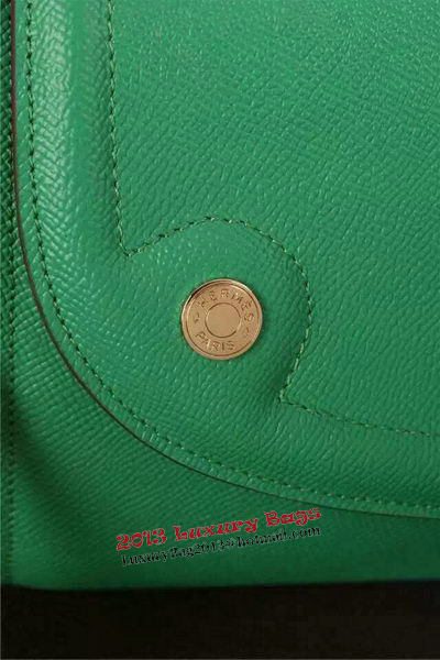 Hermes Passe-Guide Shoulder Bag Calfskin Leather H33225 Green