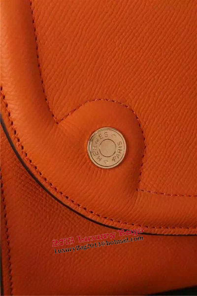 Hermes Passe-Guide Shoulder Bag Calfskin Leather H33225 Orange