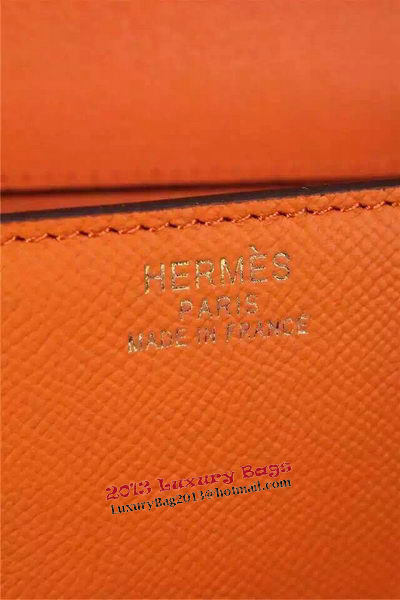 Hermes Passe-Guide Shoulder Bag Calfskin Leather H33225 Orange