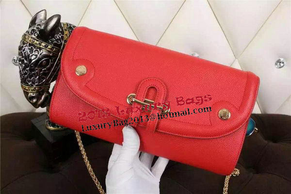 Hermes Passe-Guide Shoulder Bag Calfskin Leather H33225 Red