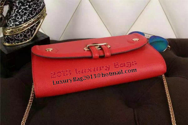 Hermes Passe-Guide Shoulder Bag Calfskin Leather H33225 Red