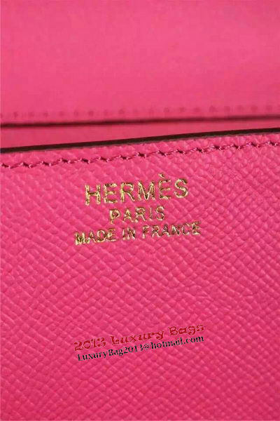 Hermes Passe-Guide Shoulder Bag Calfskin Leather H33225 Rose