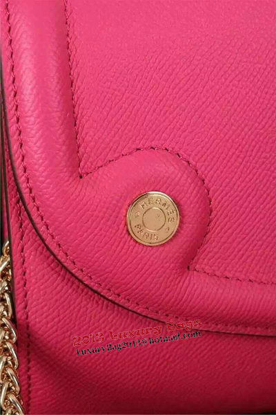 Hermes Passe-Guide Shoulder Bag Calfskin Leather H33225 Rose