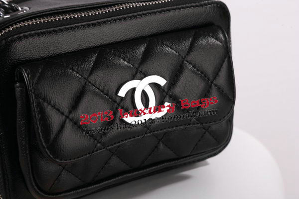 Chanel Small Camera Case Lambskin Leather A94206 Black