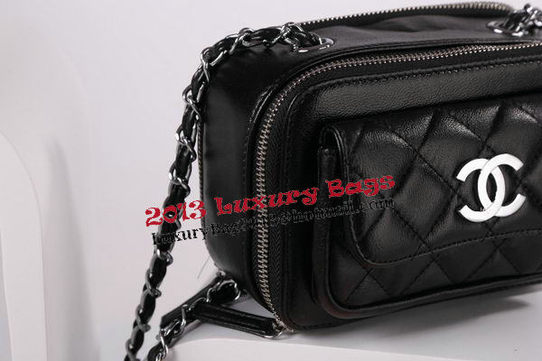 Chanel Small Camera Case Lambskin Leather A94206 Black