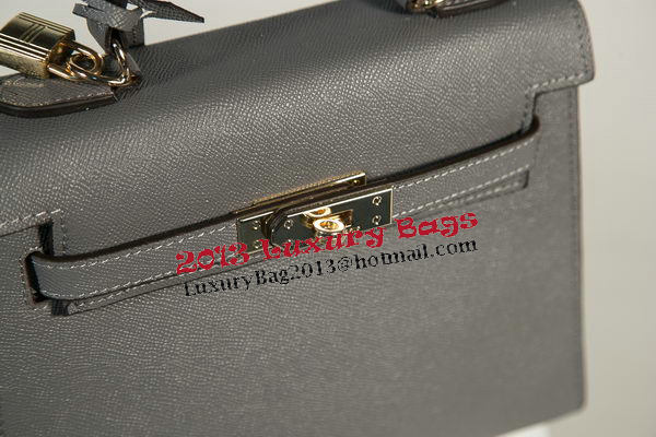 Hermes Kelly 25cm Tote Bag Togo Leather K2138 Grey