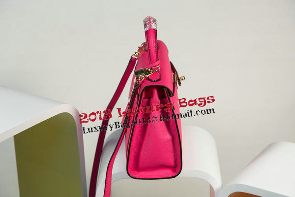 Hermes Kelly 25cm Tote Bag Togo Leather K2138 Rose