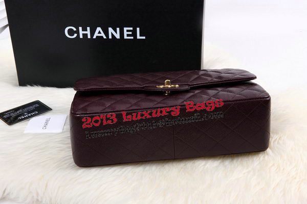 Chanel 2.55 Series Flap Bag Original Cannage Pattern Leather A1112 Burgundy