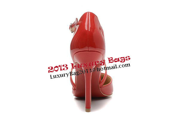 Christian Louboutin 100mm Sandals Patent Leather CL1506 Red