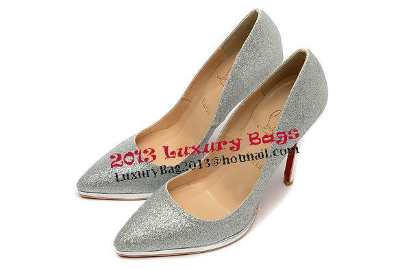 Christian Louboutin 120mm Pump Patent Leather CL1502 Silver