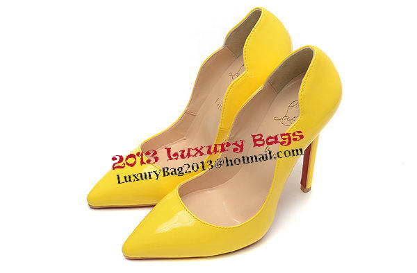 Christian Louboutin 120mm Pump Patent Leather CL1503 Yellow