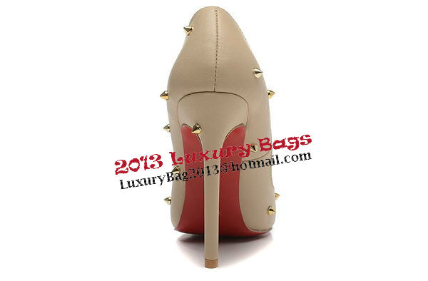 Christian Louboutin 120mm Pump Sheepskin Leather CL1491 Apricot