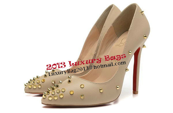 Christian Louboutin 120mm Pump Sheepskin Leather CL1491 Apricot