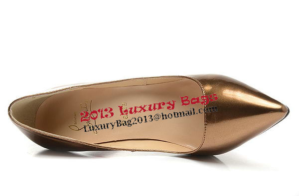 Christian Louboutin 120mm Pump Sheepskin Leather CL1499 Bronze