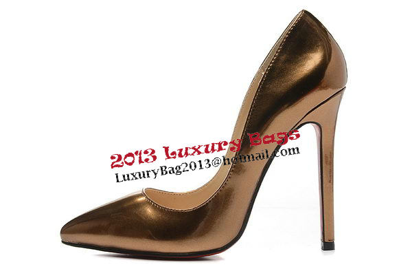 Christian Louboutin 120mm Pump Sheepskin Leather CL1499 Bronze