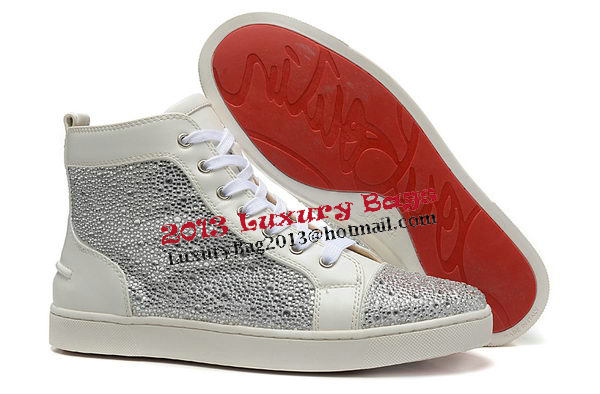 Christian Louboutin Casual Shoes Calfskin Leather CL897 White