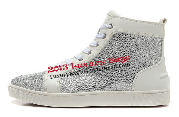 Christian Louboutin Casual Shoes Calfskin Leather CL897 White