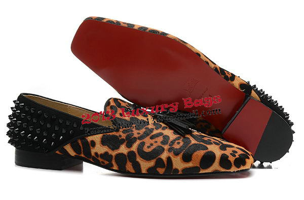 Christian Louboutin Casual Shoes Horse Hair CL902 Leopard